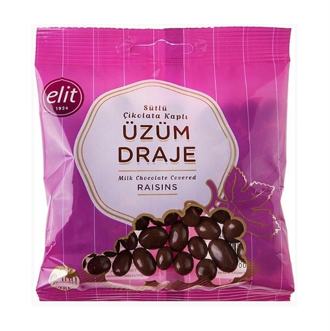 Elit Draje Sütlü Üzümlü 70 gr