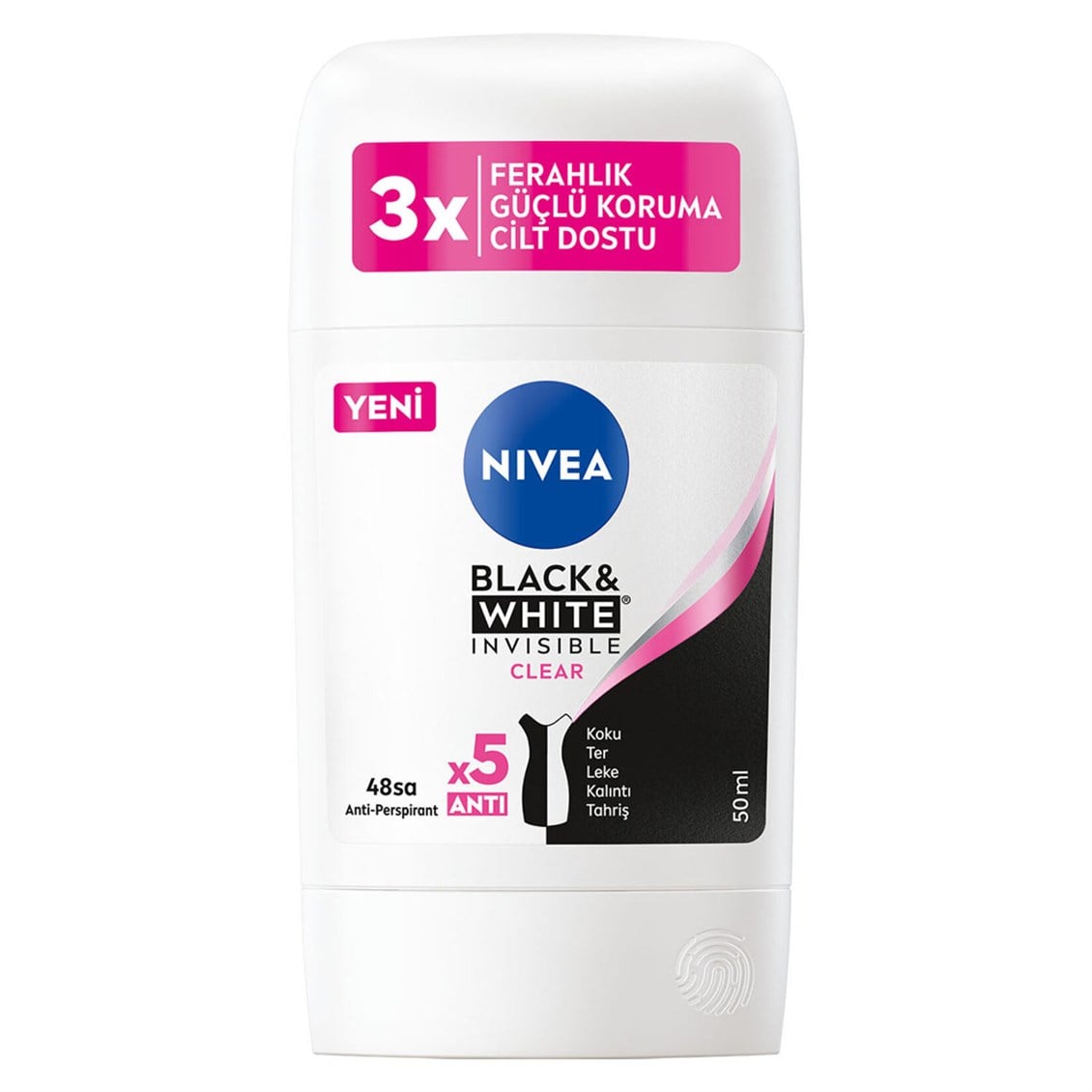 Nivea Black & White Clear Stick Anti-Perspirant 50 ml