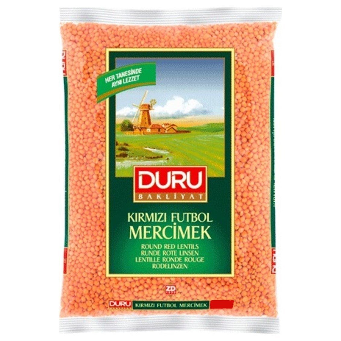 Duru Kırmızı Futbol Mercimek 2 kg
