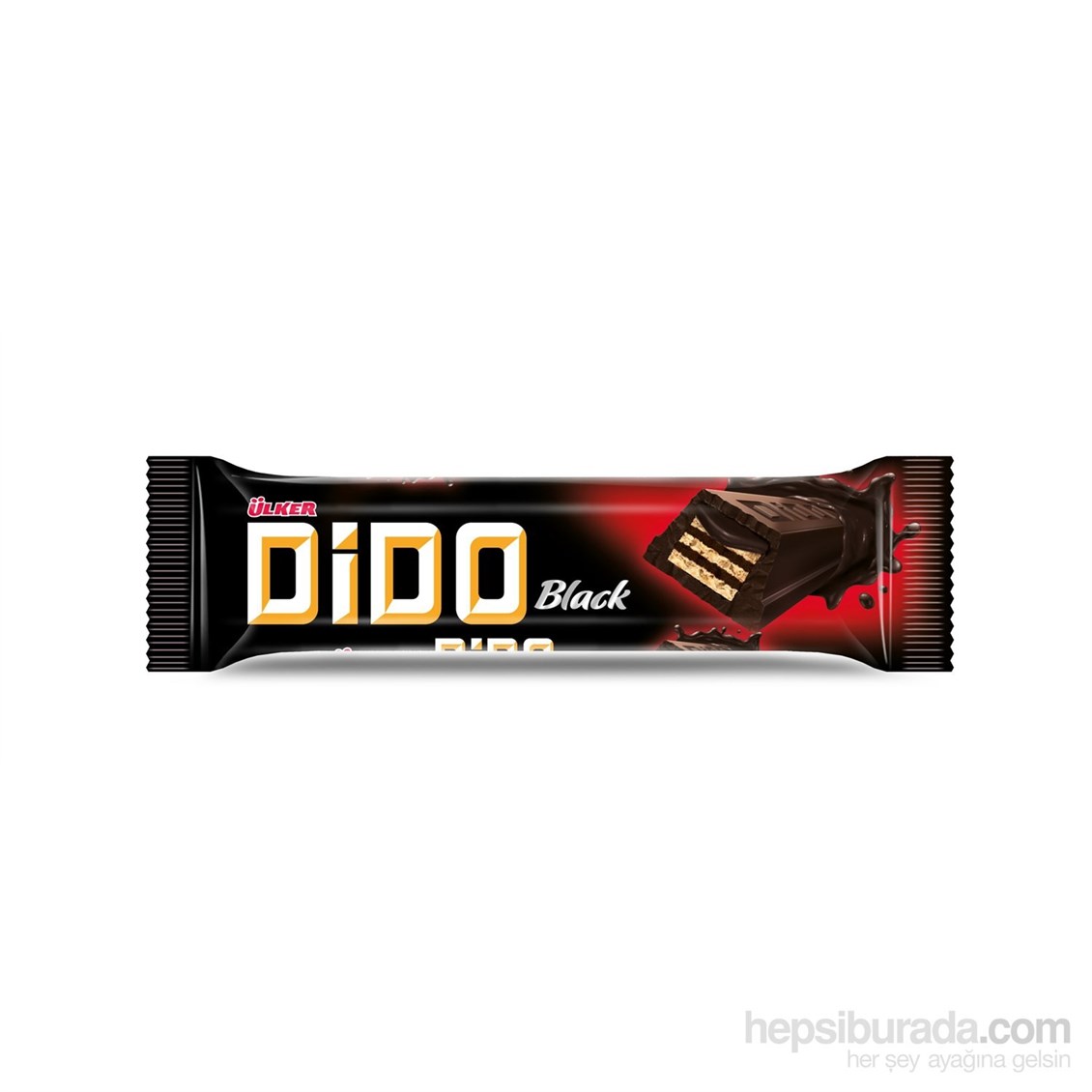 Ülker Dido Black Bitter Çikolatalı Gofret Şekersiz 34,5 gr