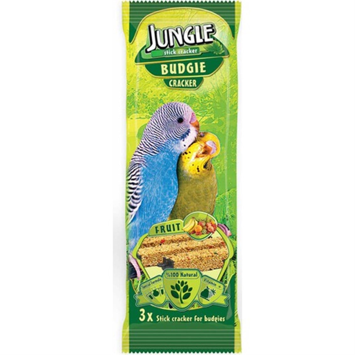 Jungle Meyveli Muhabbet Kuşu Krakeri 3'lü