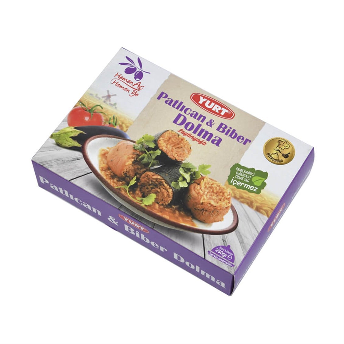 Yurt Zeytinyağlı Patlıcan ve Biber Dolması 250 gr