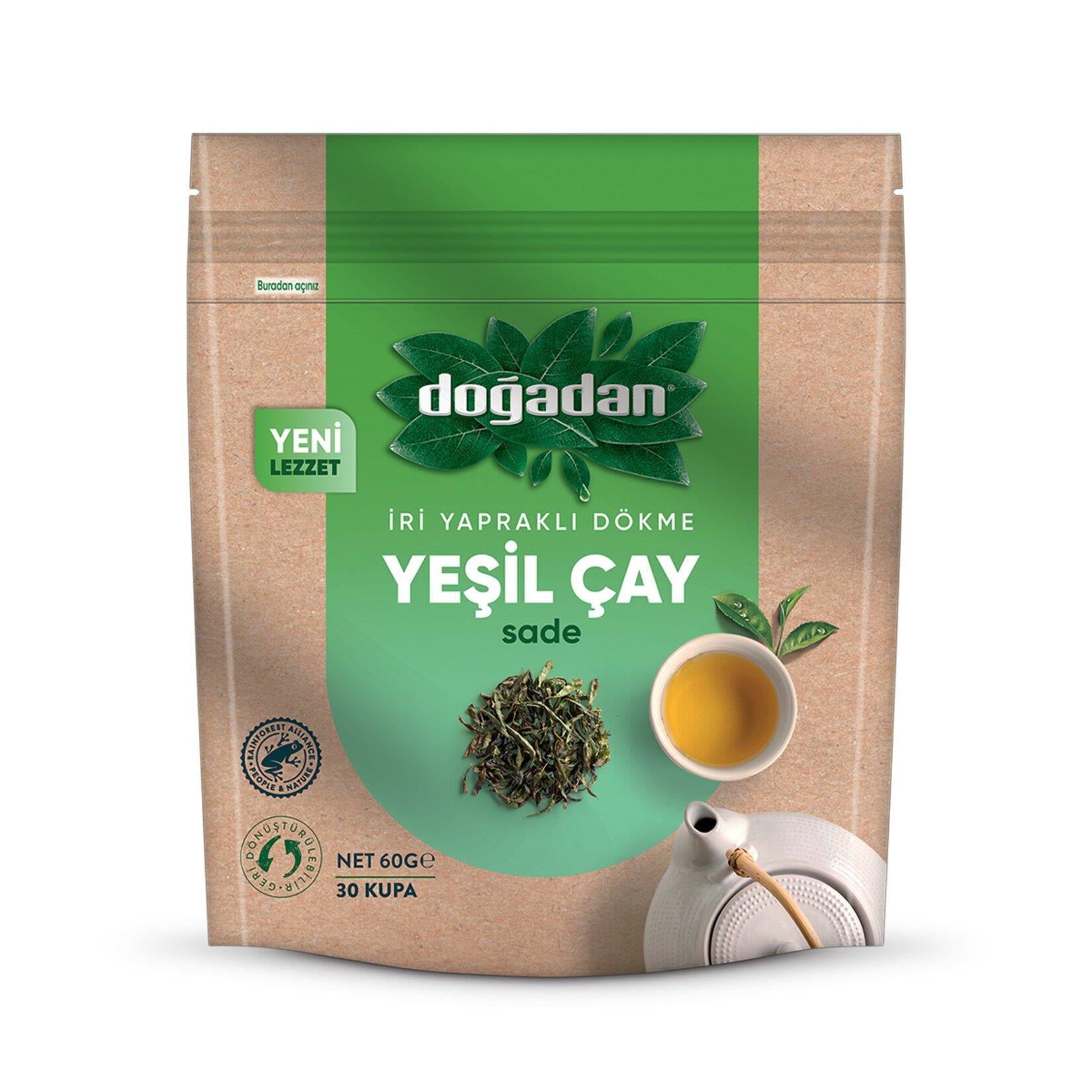 Doğadan Dökme Yeşil Çay 60 gr 