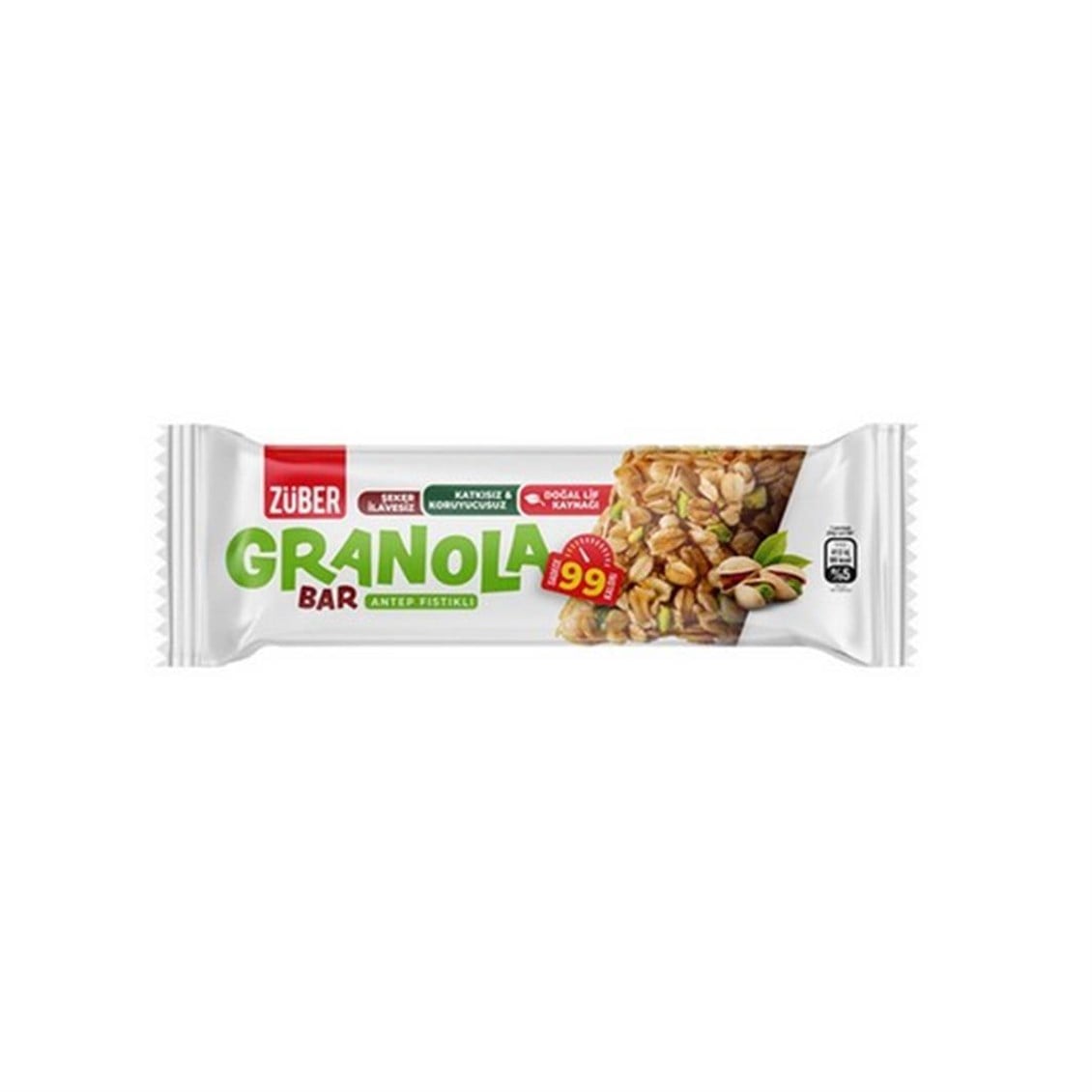 Zuber Granola Bar Antep Fıstıklı 25 gr