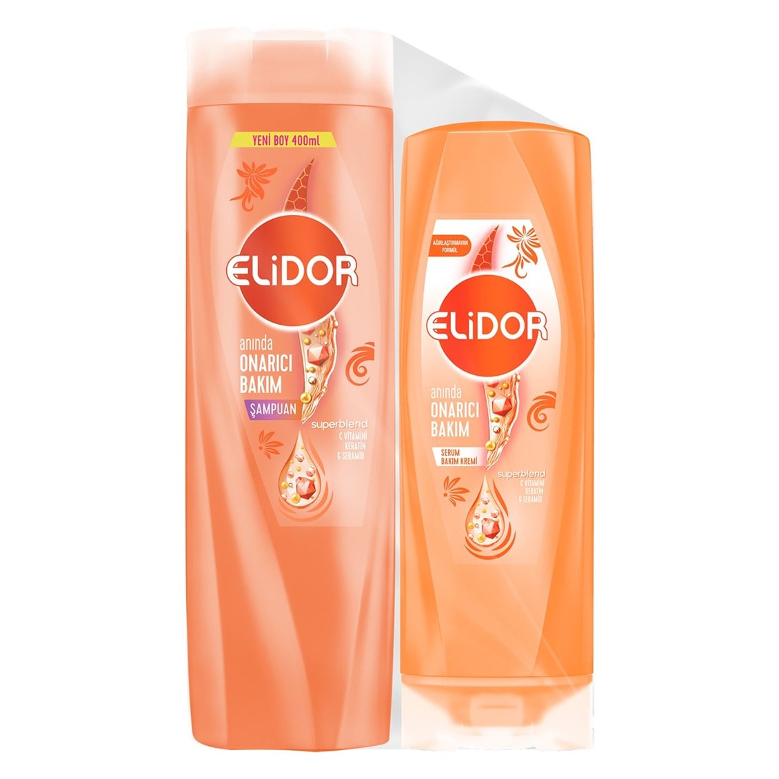 Elidor Şampuan Superblend Anında Onarıcı Bakım 400 ml + Serum Bakım Kremi 200 ml