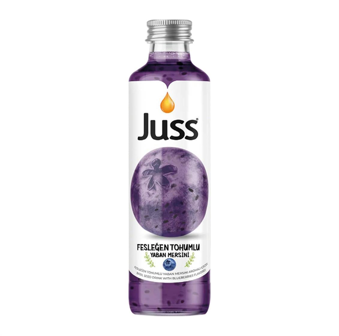 Juss Fesleğen Tohumlu Yaban Mersini Aromalı İçeçek 250 ml