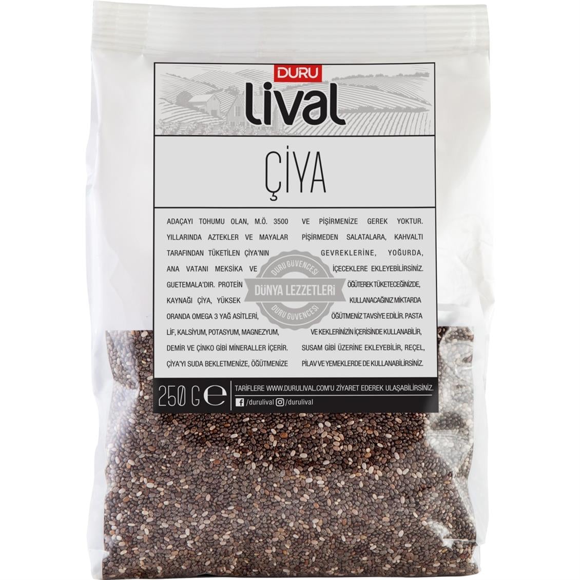 Duru Lival Chia Tohumu 250 gr