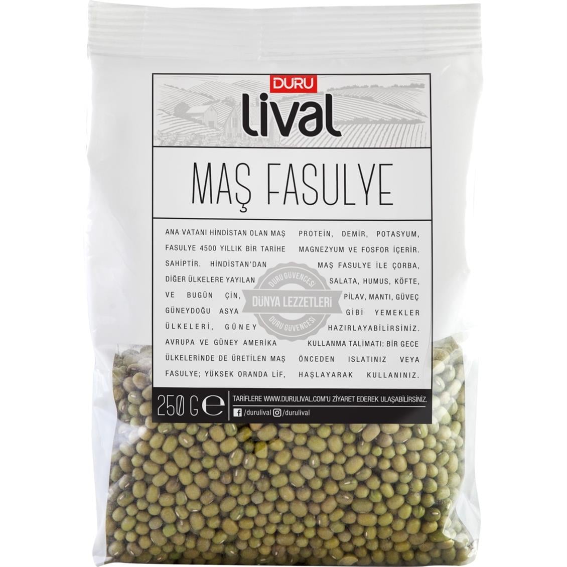Duru Lival Maş Fasülyesi 250 gr