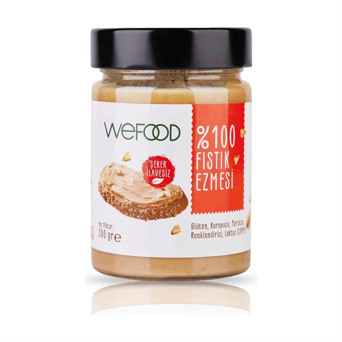 Wefood Fıstık Ezmesi %100 Sade 300 gr