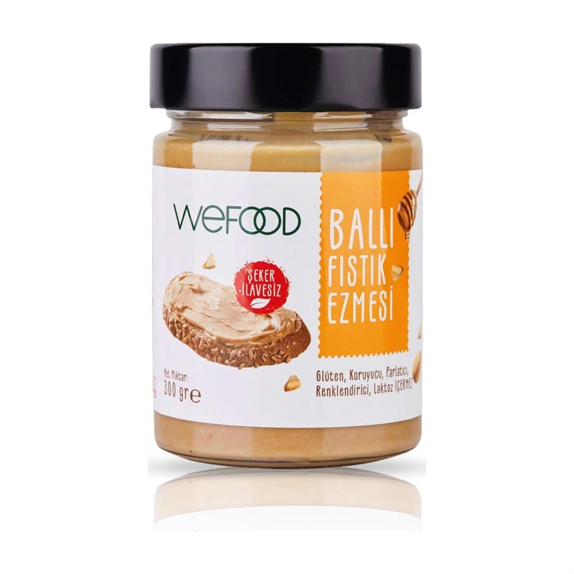 Wefood Fıstık Ezmesi Ballı 300 gr