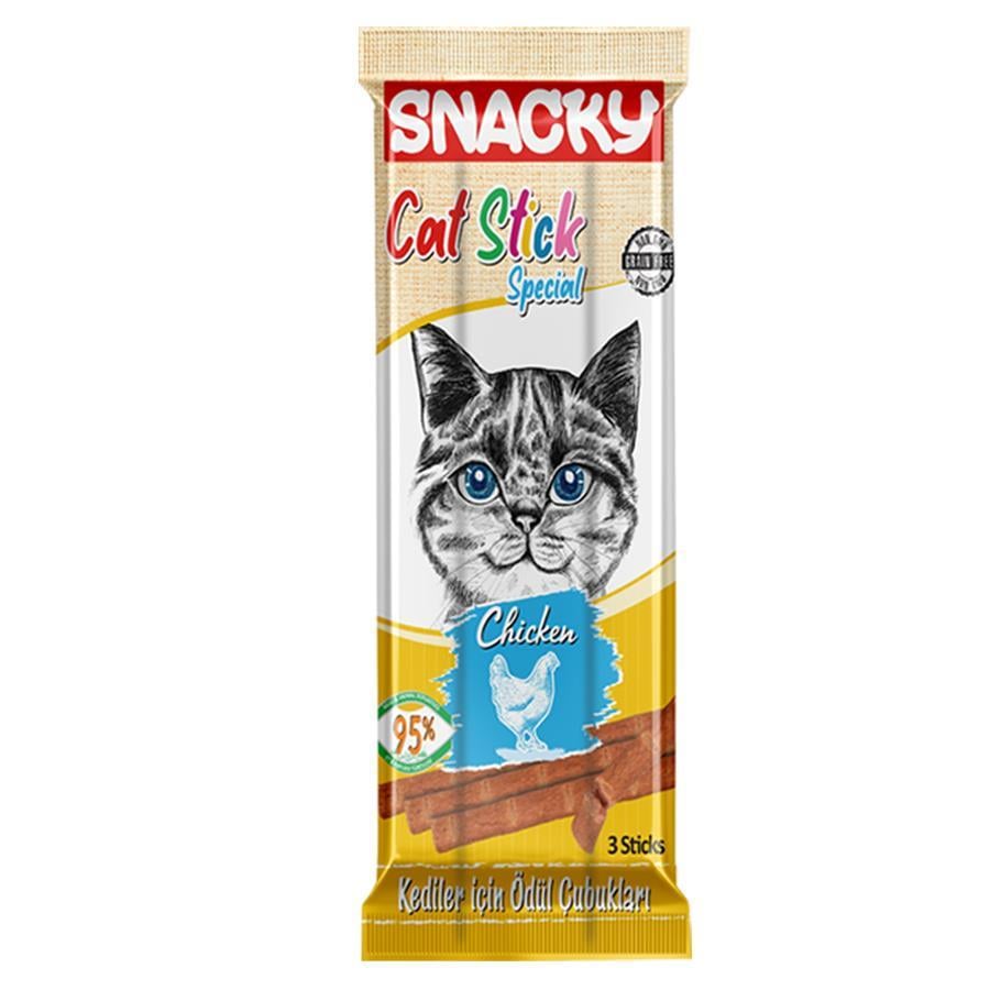Snacky Kedi Odül Çubukları Tavuklu 5 gr 3'lü