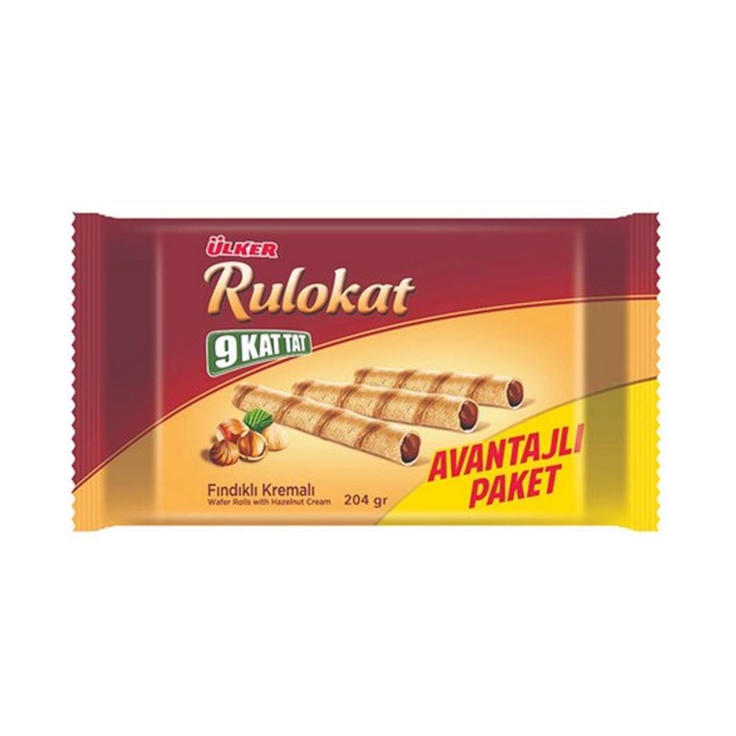 Ülker Rulokat Rulo Gofret 204 gr