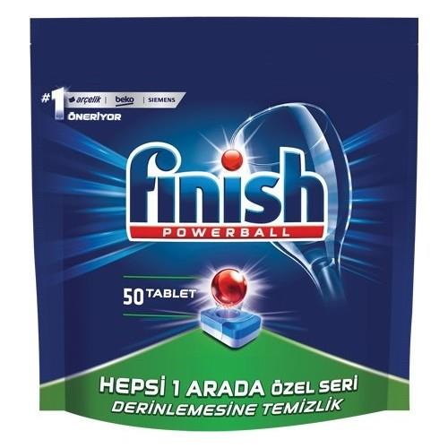Finish Powerball Hepsi Bir Arada Bulaşık Makinesi Tableti 50 Adet