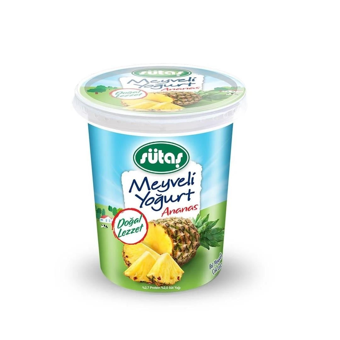 Sütaş Yoğurt Ananaslı 500 gr