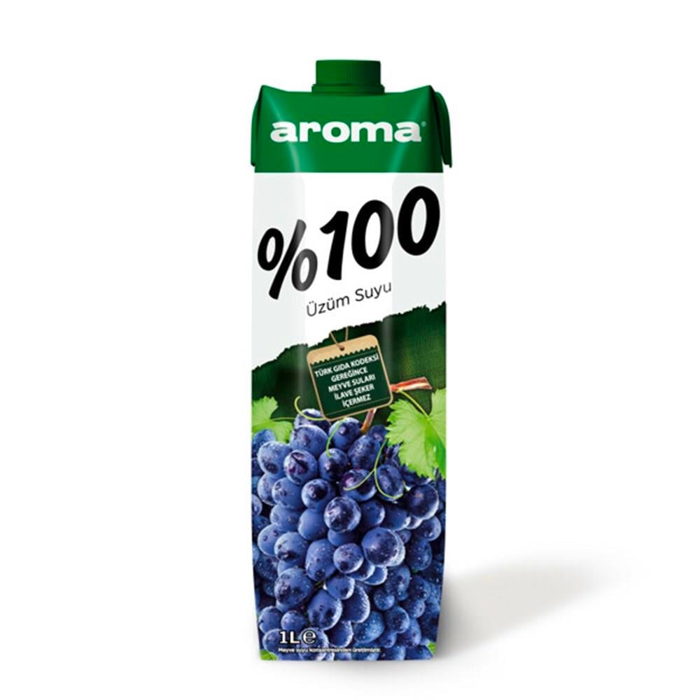 Aroma Meyve Nektarı %100 Üzüm Suyu 1lt