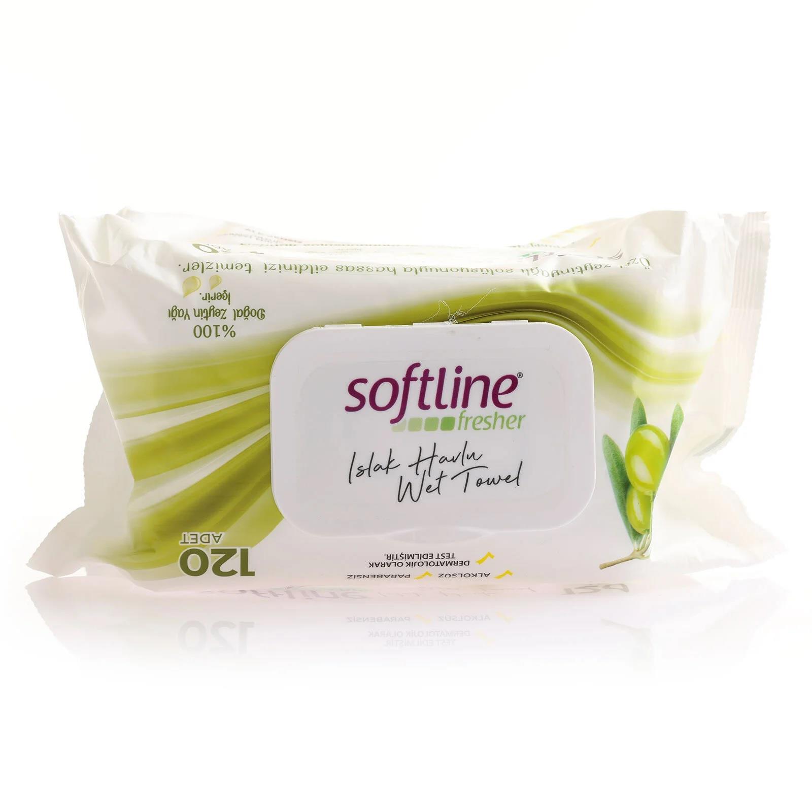 Softline Fresher Zeytinyağlı Islak Mendil 120'li