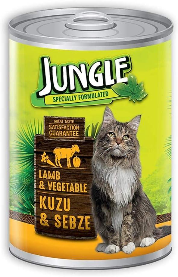 Jungle Kuzu Etli-Sebzeli Kedi Konservesi 400 gr