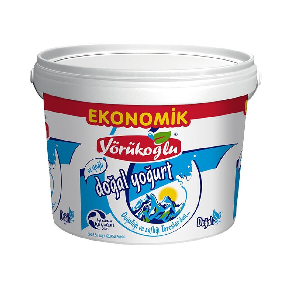 Yörükoğlu Yarım Yağlı Yoğurt 3000 gr