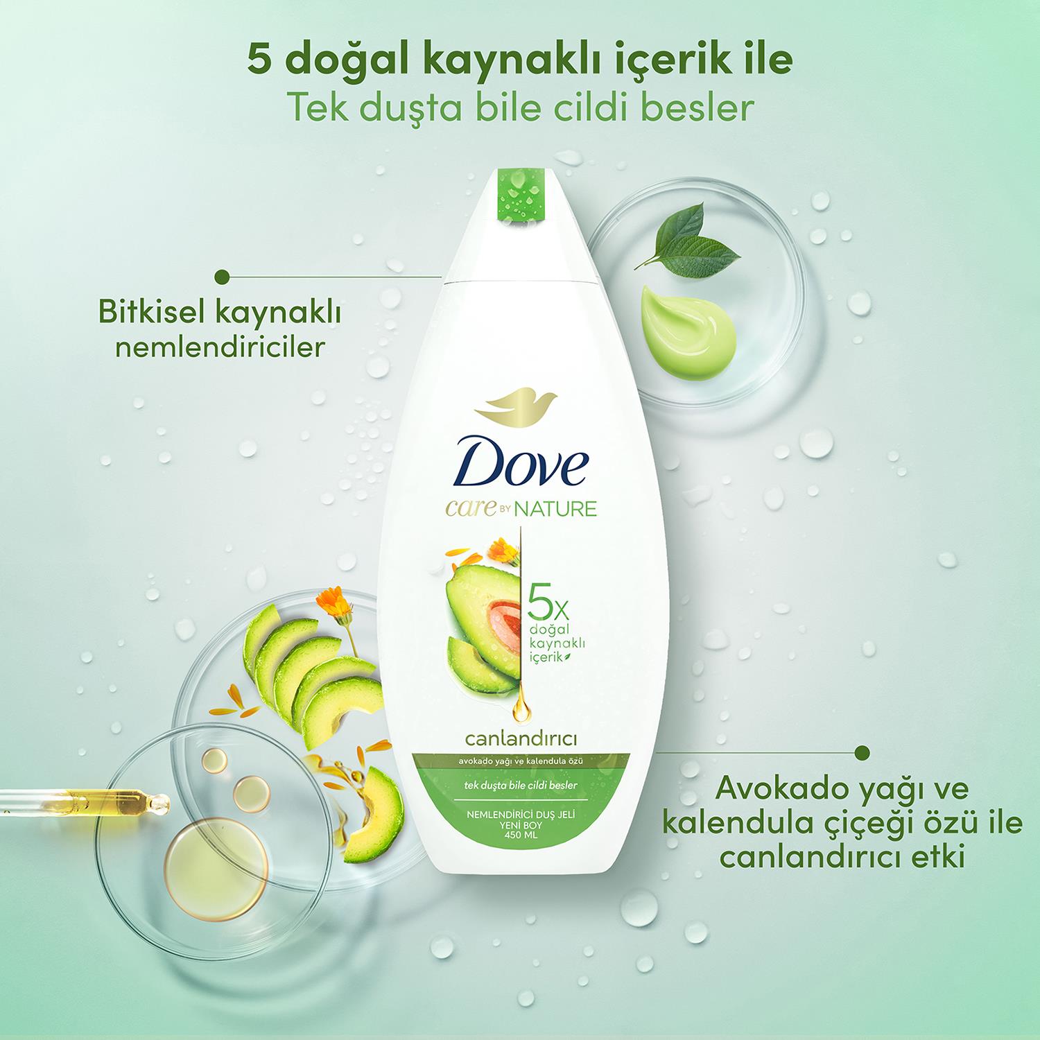 Dove Avokado Duş Jeli 450 ml