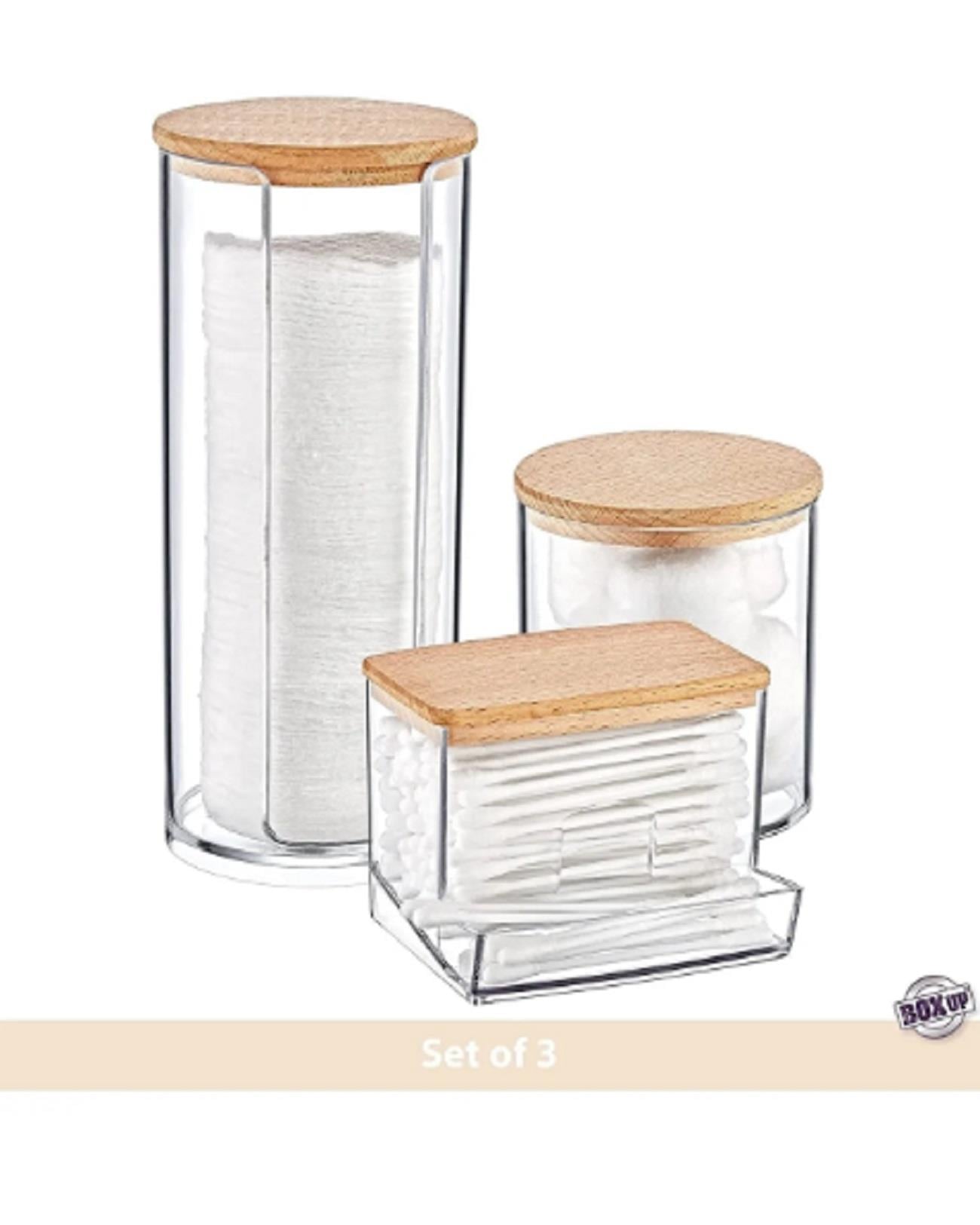 BOX UP 3LU AHSAP KAPAKLI ORGANIZER SET