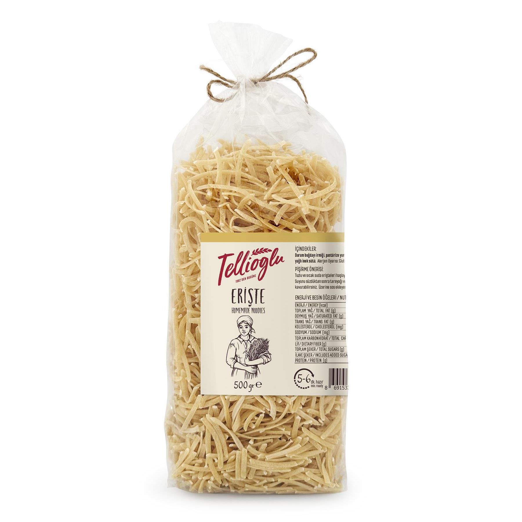 Tellioğlu Sade Erişte 500 gr