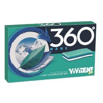 Vivident 360 Nane Aromalı Sakız Cüzdan Boy 33 gr