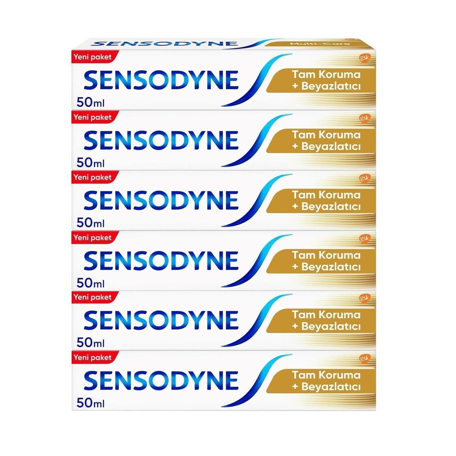 Sensodyne Diş Macunu Tam Koruma ve Beyazlatıcı 50 ml X6