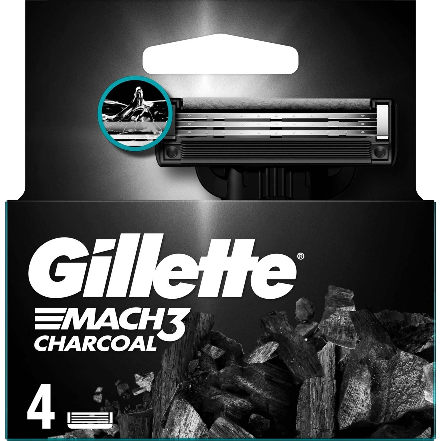 Gillette Tıraş Bıçağı Mach3 Charcoal Yedek 4'lü