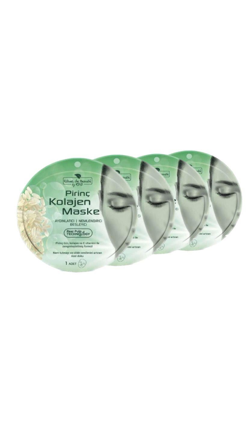 Rituel de Beaute Pirinç Kolajen Maskesi 4lü