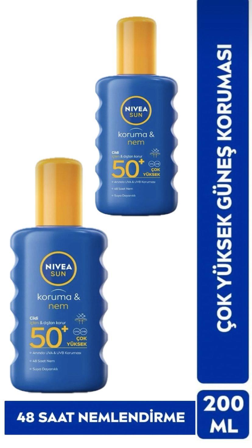 Nivea Sun Güneş Kremi Çok Yüksek Koruma Spf50 200 ml Sprey X2