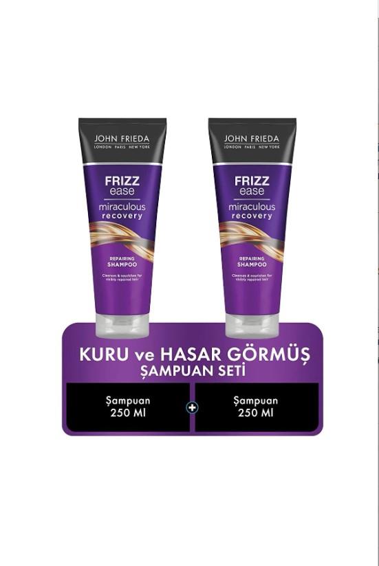 John Frieda Frızz Ease Kuru ve Hasar Görmüş Saçlar İçin Şampuan 250 Ml X2
