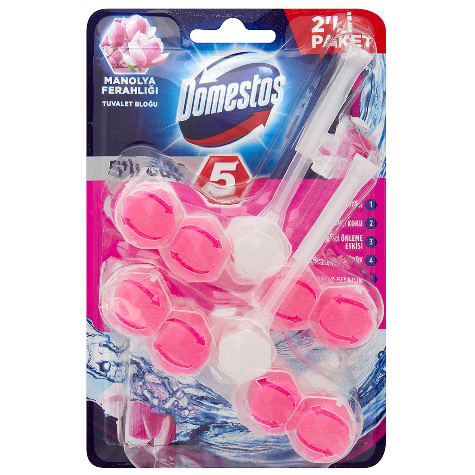Domestos Wc Blok 5'Li Güç Manolya Ferahlığı  2'li