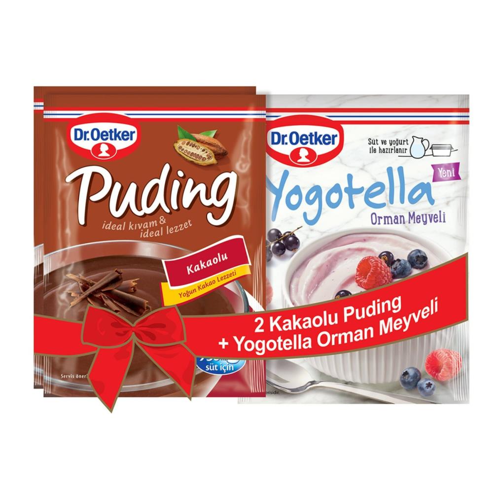 Dr.Oetker Kakaolu Puding 2'li + Yogotella Hediyeli 363 gr