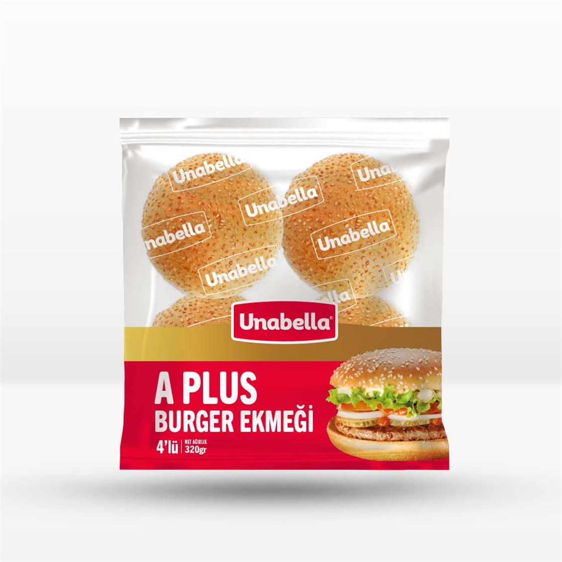 Unabella A Plus Susamlı Burger Ekmeği 320 gr