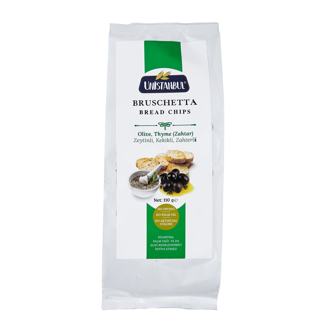 Unistanbul Zeytin-Kekik Zahterli Ekmek Kıtırı 110 gr