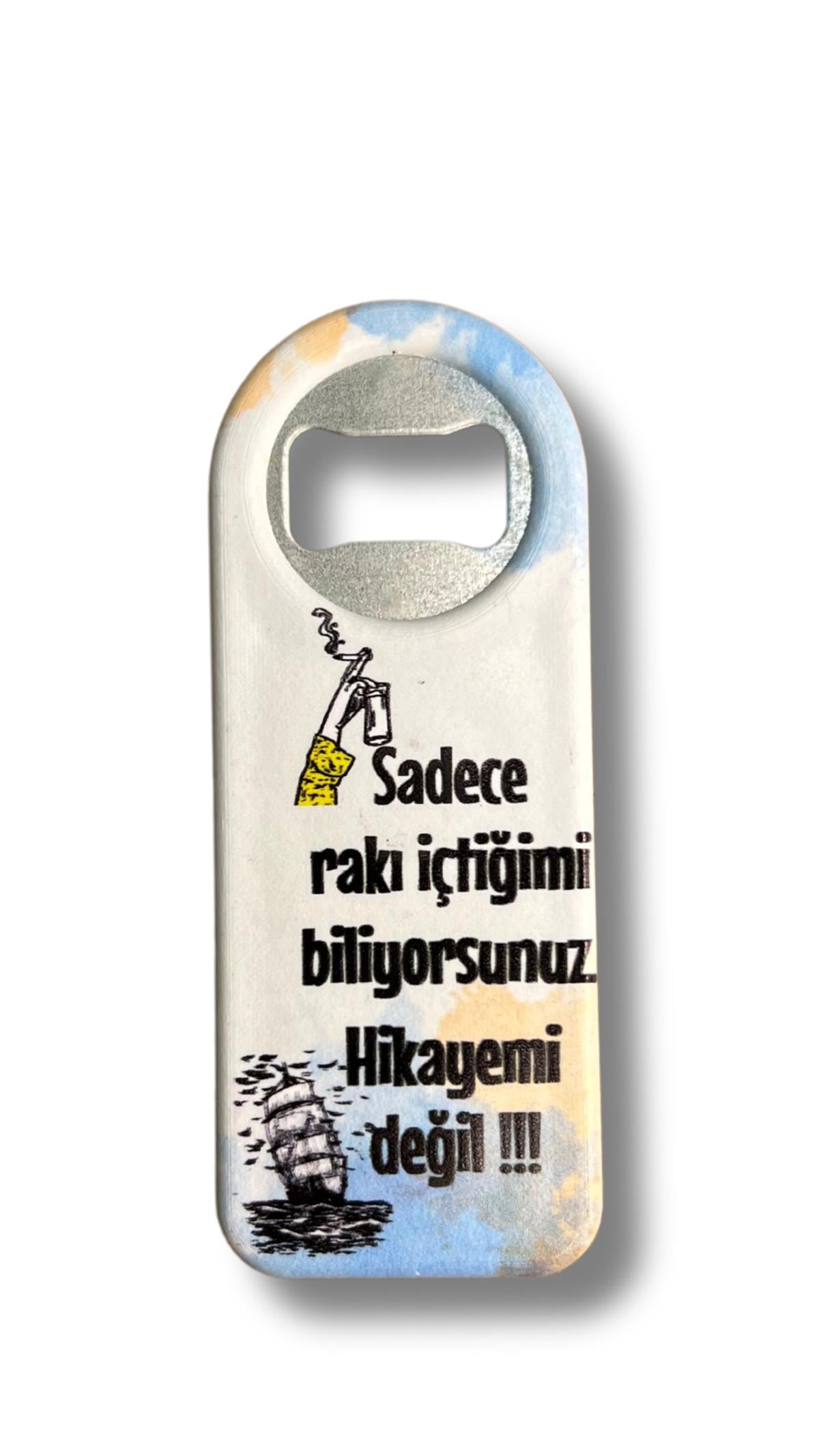 Sloganlı Şişe Açacağı
