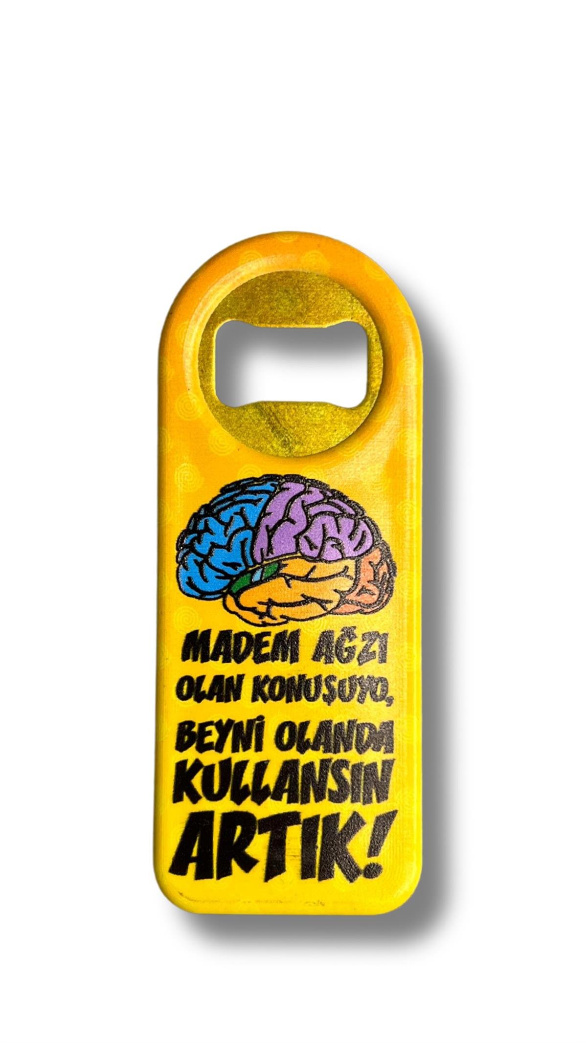 Sloganlı Şişe Açacağı