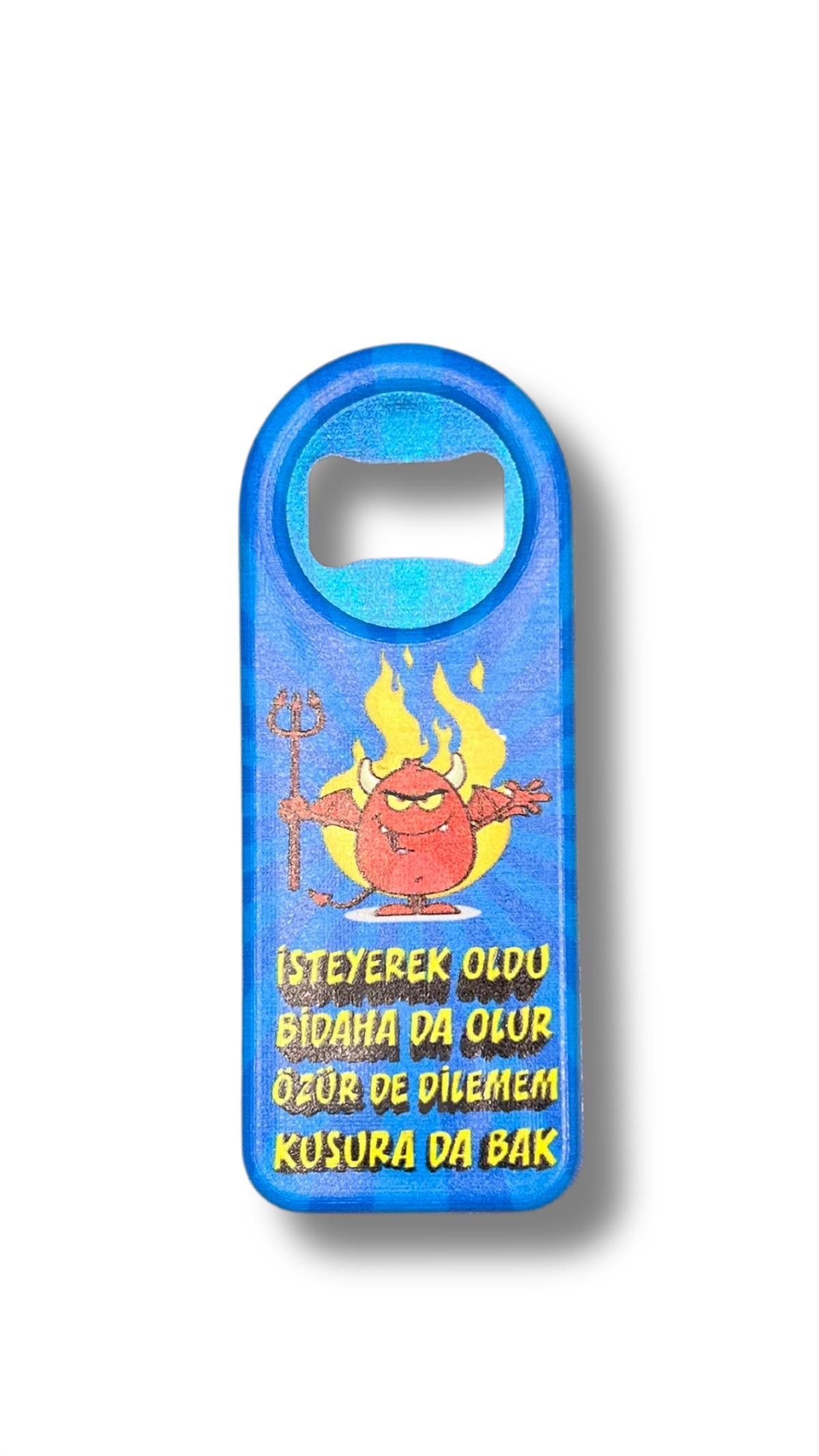 Sloganlı Şişe Açacağı