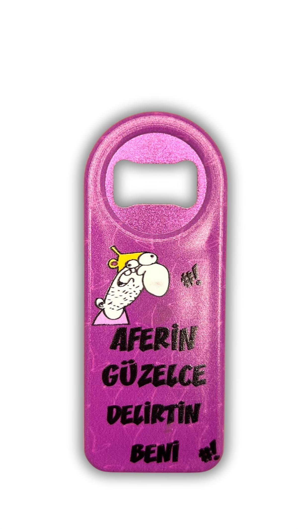 Sloganlı Şişe Açacağı