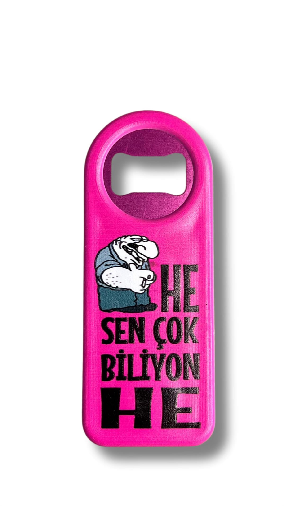 Sloganlı Şişe Açacağı