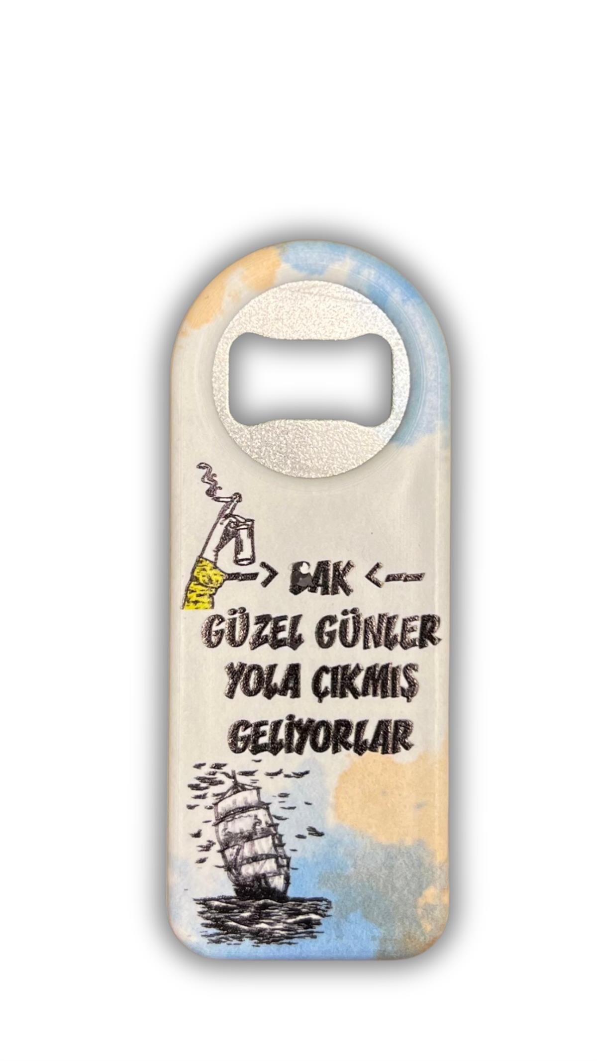 Sloganlı Şişe Açacağı