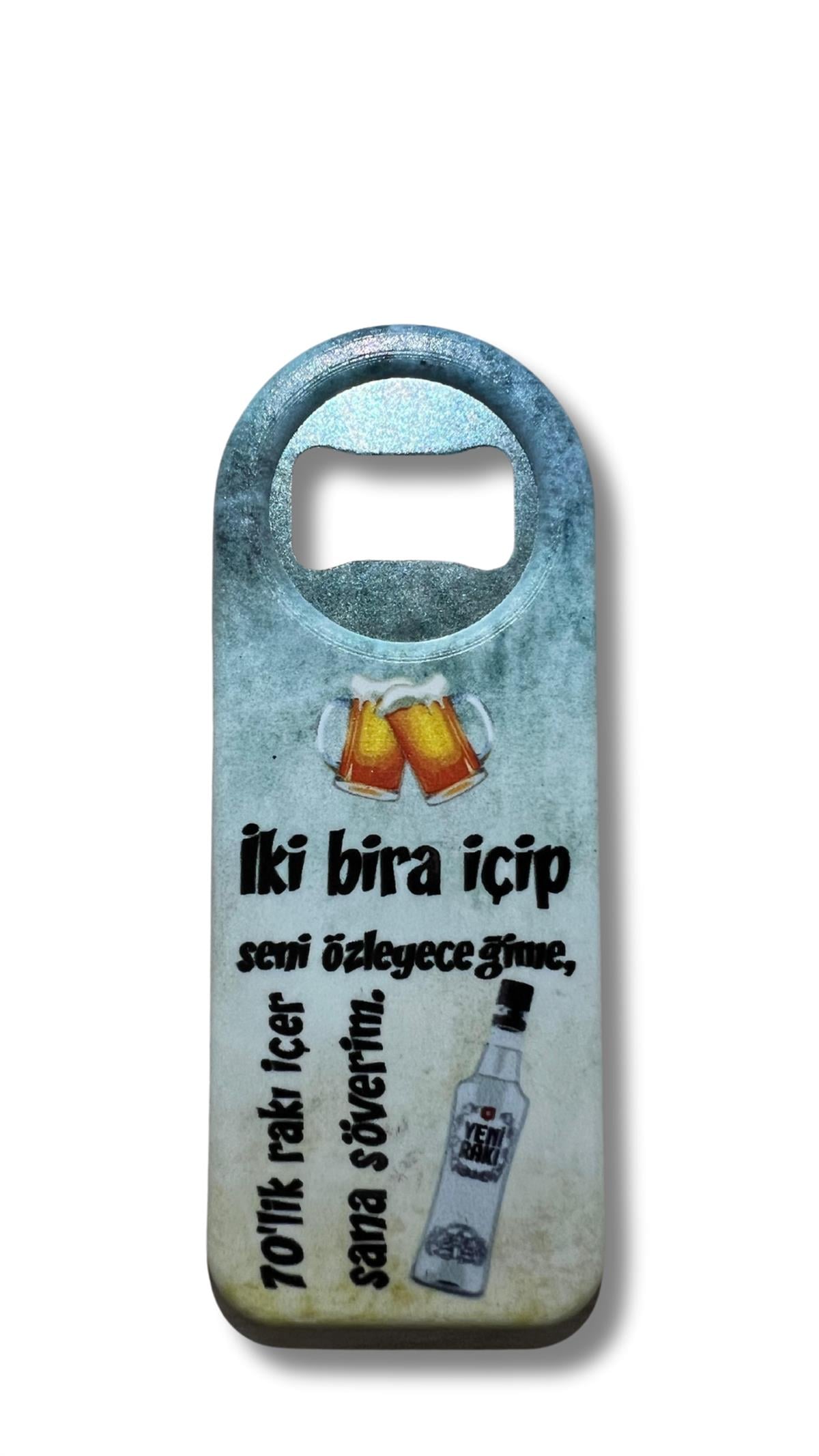 Sloganlı Şişe Açacağı