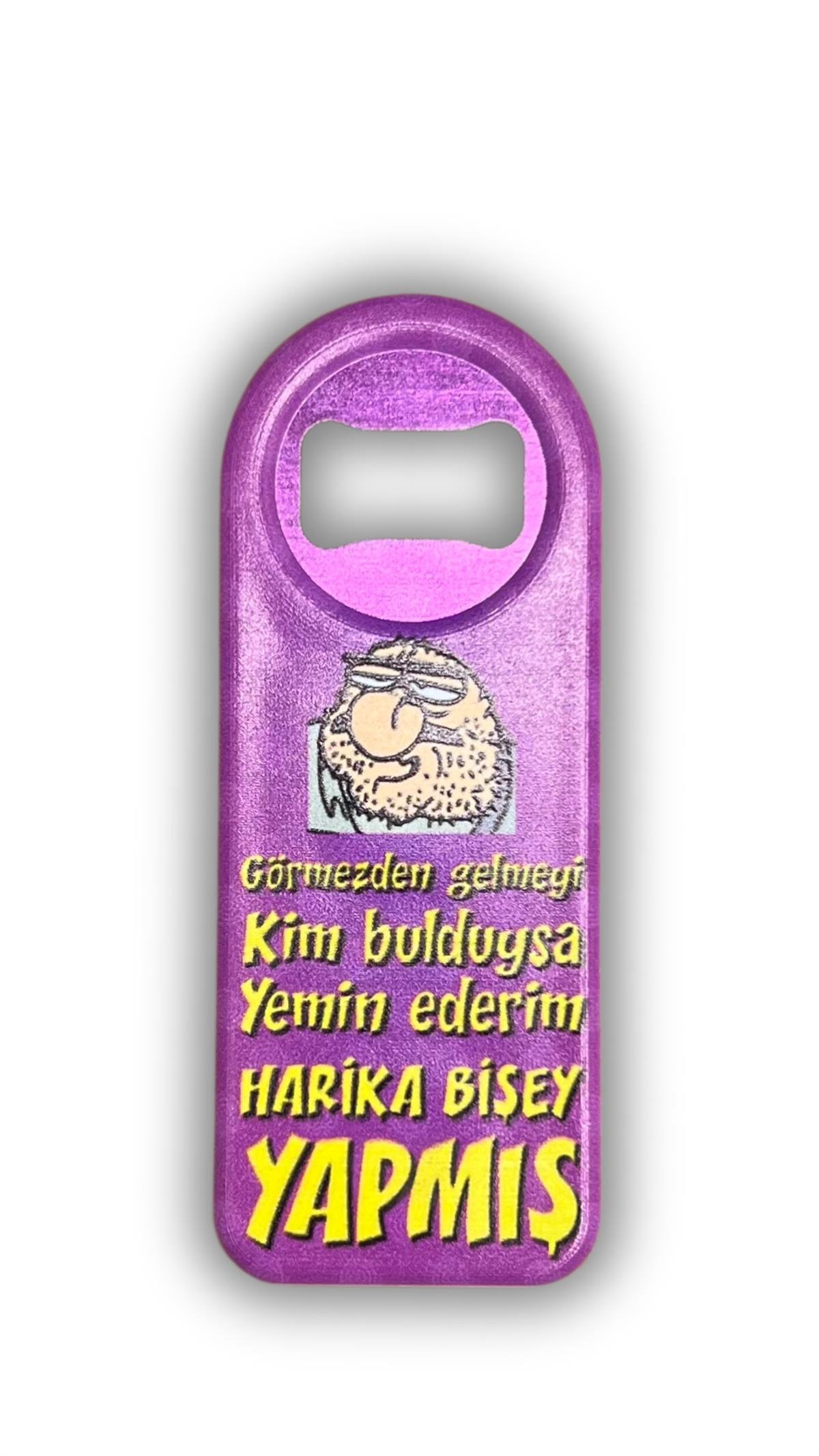 Sloganlı Şişe Açacağı