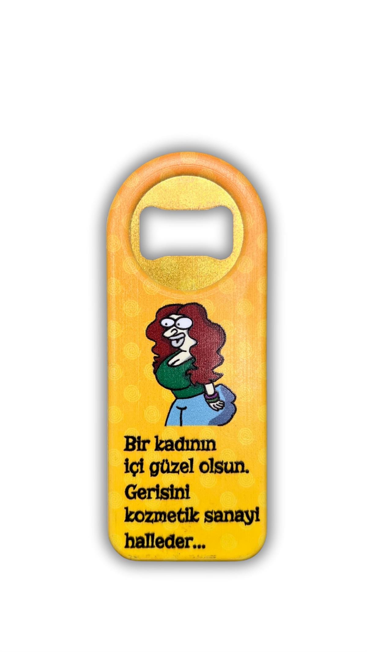 Sloganlı Şişe Açacağı