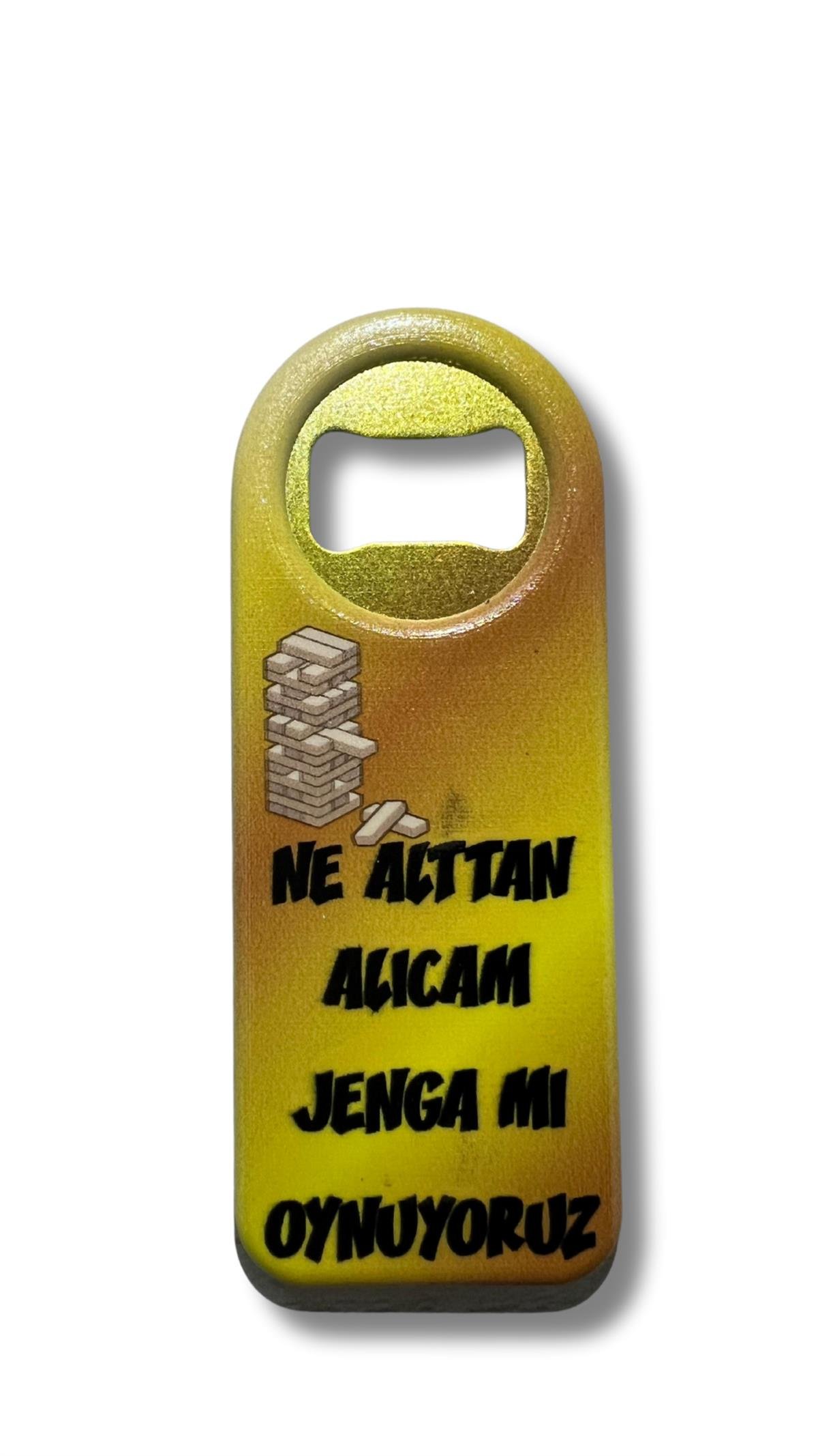 Sloganlı Şişe Açacağı