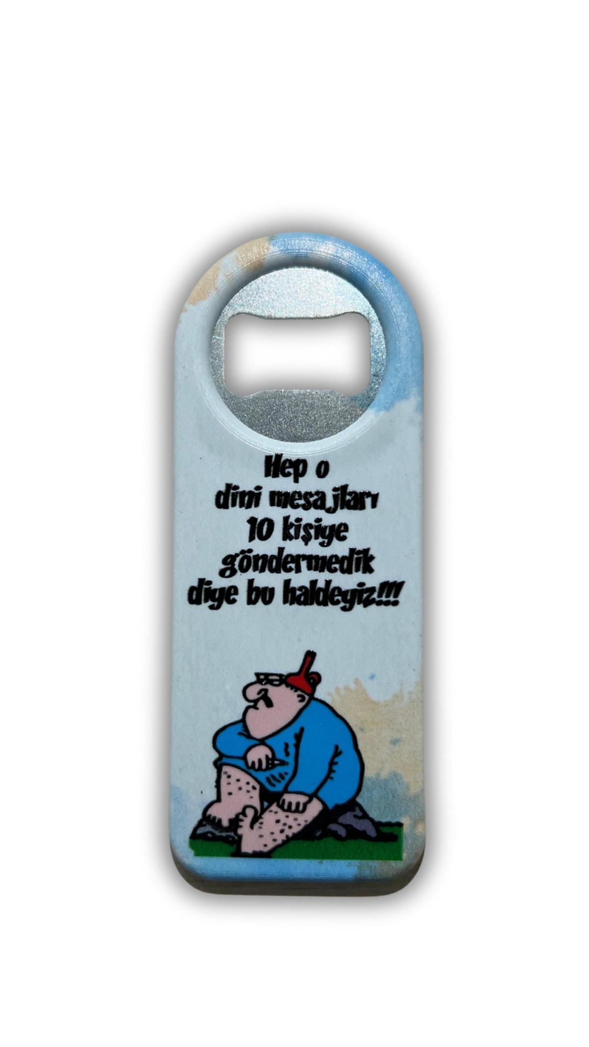 Sloganlı Şişe Açacağı