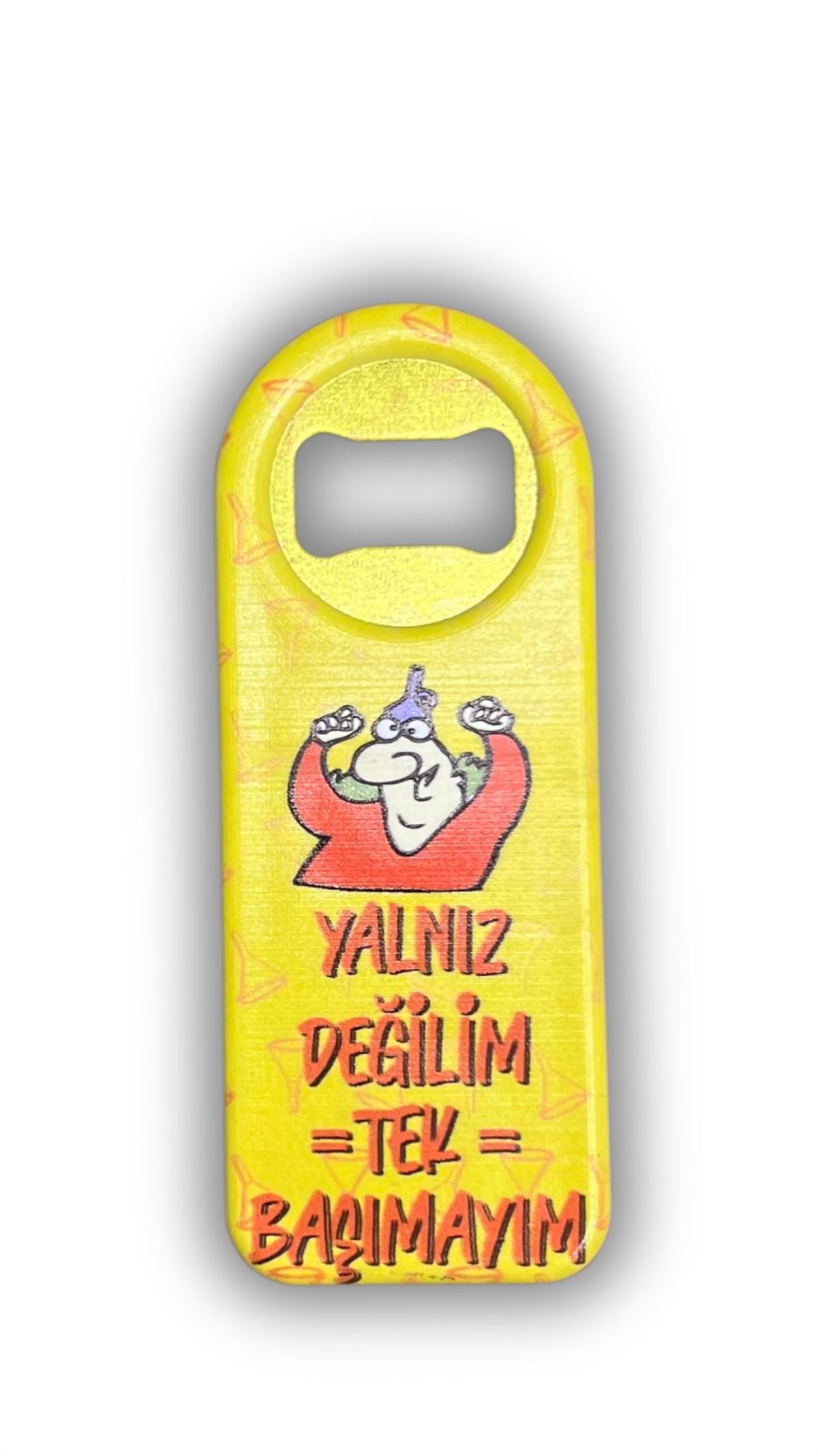 Sloganlı Şişe Açacağı