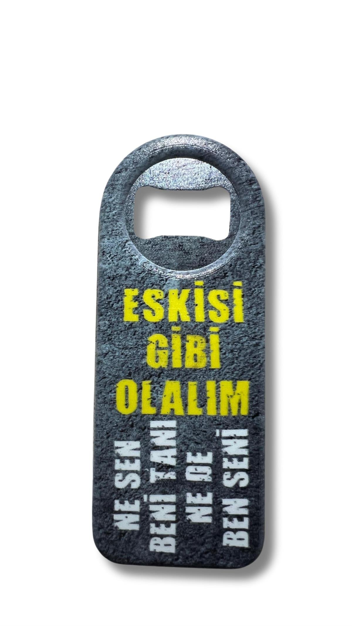 Sloganlı Şişe Açacağı