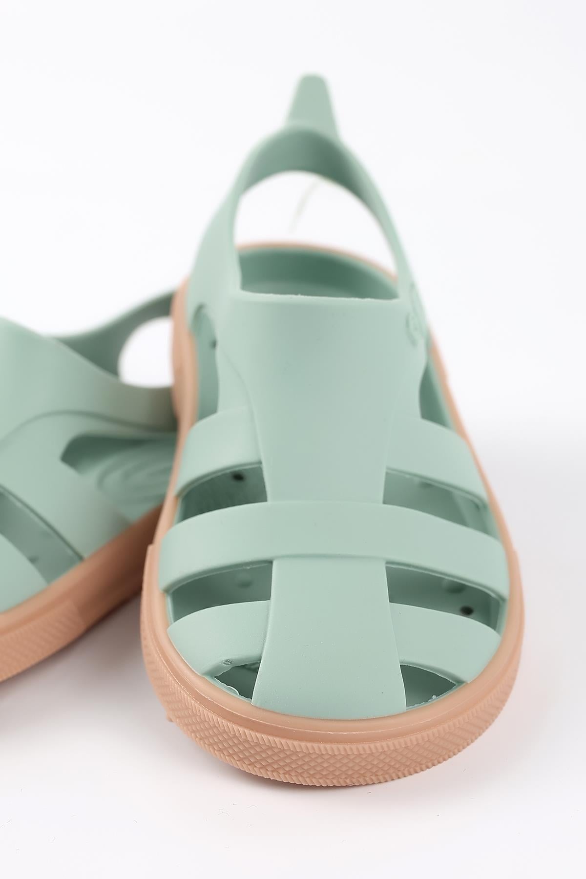 Bioty-B 08B-20-21 Boatilus Bioty-B PastelGreen/Beige Çocuk Sandalet