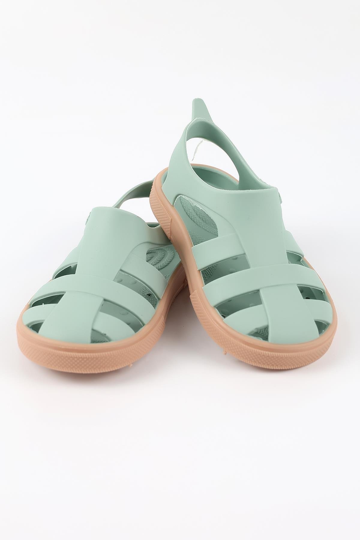 Bioty-B 08B-20-21 Boatilus Bioty-B PastelGreen/Beige Çocuk Sandalet